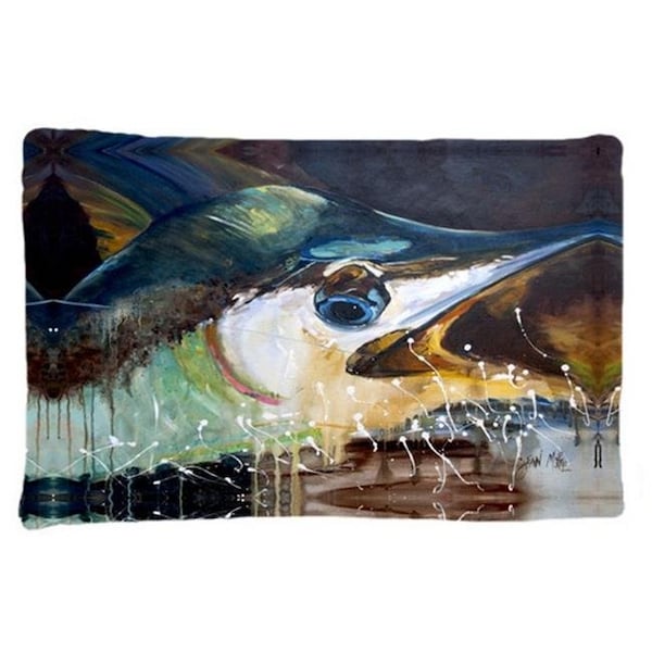 Carolines Treasures Carolines Treasures JMK1111PILLOWCASE Blue Marlin Fabric Standard Pillowcase JMK1111PILLOWCASE - main